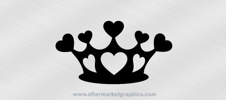 Crown of Hearts Decal